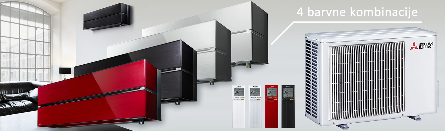 Barvne kombinacije za klimatske naprave Mitsubishi Electric MSZ-LN